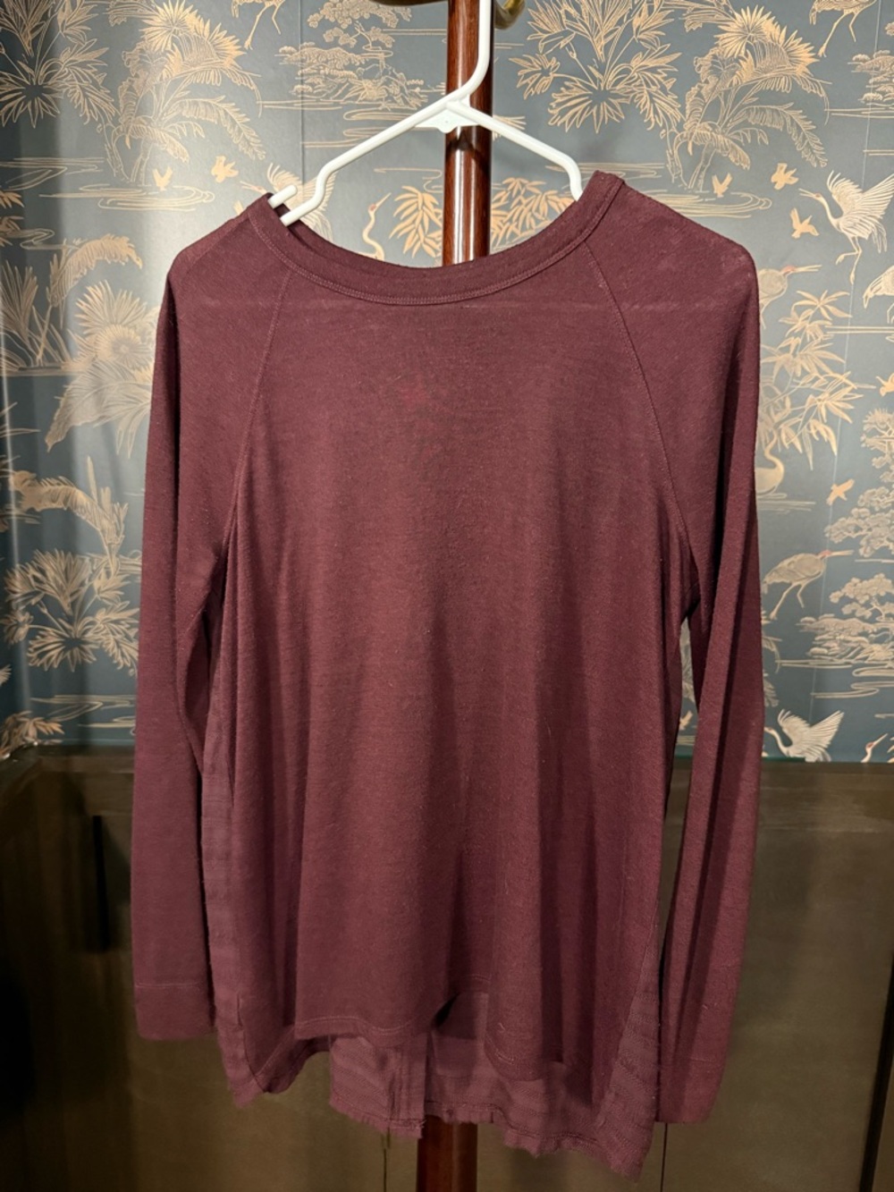 LOFT Women's Crewneck Pullover in Deep Plum
